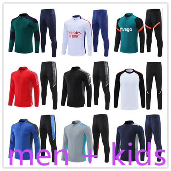 

Ronaldo soccer Jersey Men + kids football training tracksuit kits boys mens survetement foot chandal futbol chándal man utd Sportswear