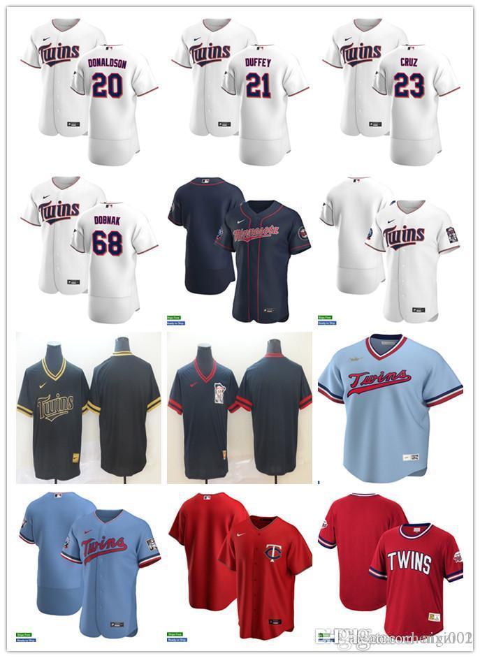 

Men Women Youth Minnesota Twins 23 Nelson Cruz 68 Randy Dobnak 20 Josh Donaldson 21 Tyler Duffey Custom Baseball Jersey Blank, Blue;black