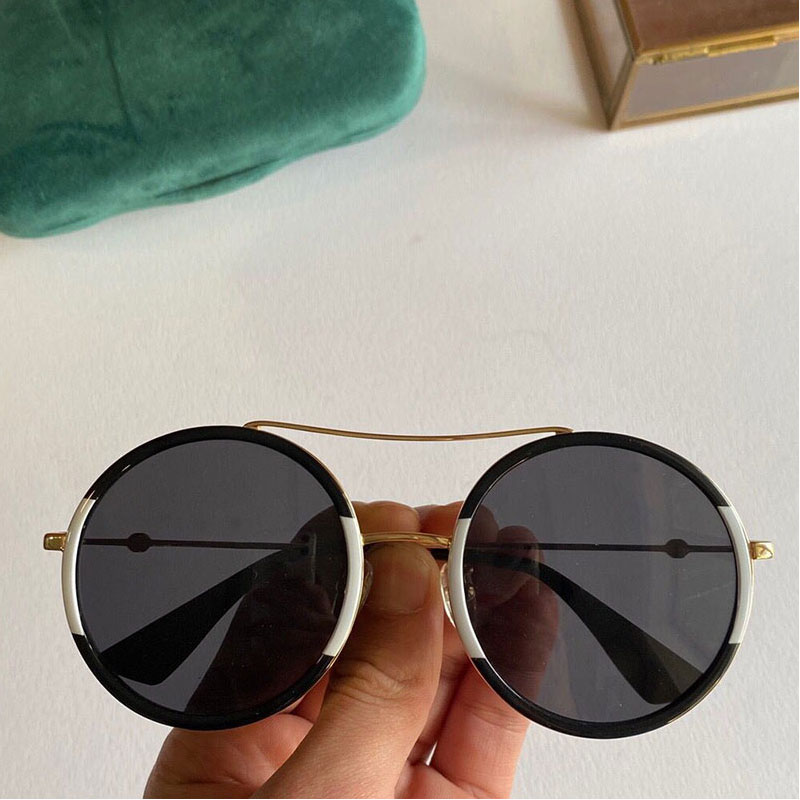 

0061 sunglasses male or femc party rale classiound black and white color matching frame fashion glasses 0061SUV 400 designer top quality with original box