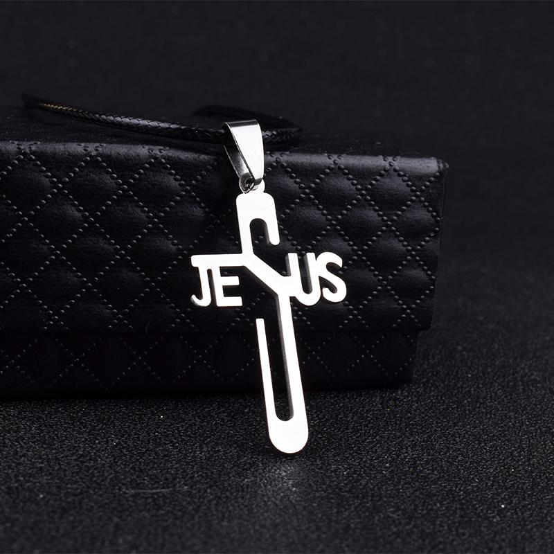 

Jesus Cross Necklaces For Women Stainless Steel Never Fade Pendants Rope Chain Religious Men Christian Jewelry Gift Pendant