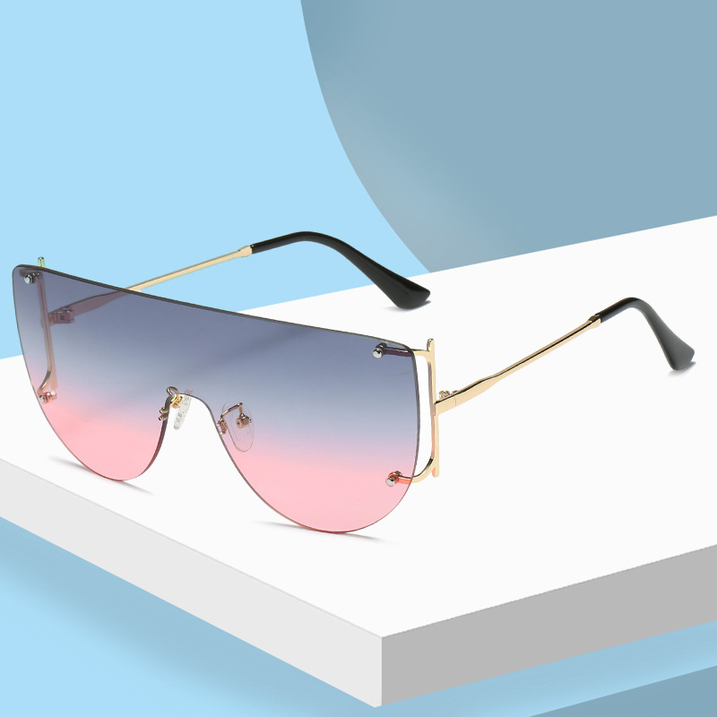 

Luxury Designer Mens Women Sunglasses Men Unisex Fashion Frameless Sun Glasses Anti UV400 Butterfly Adumbral JC2590