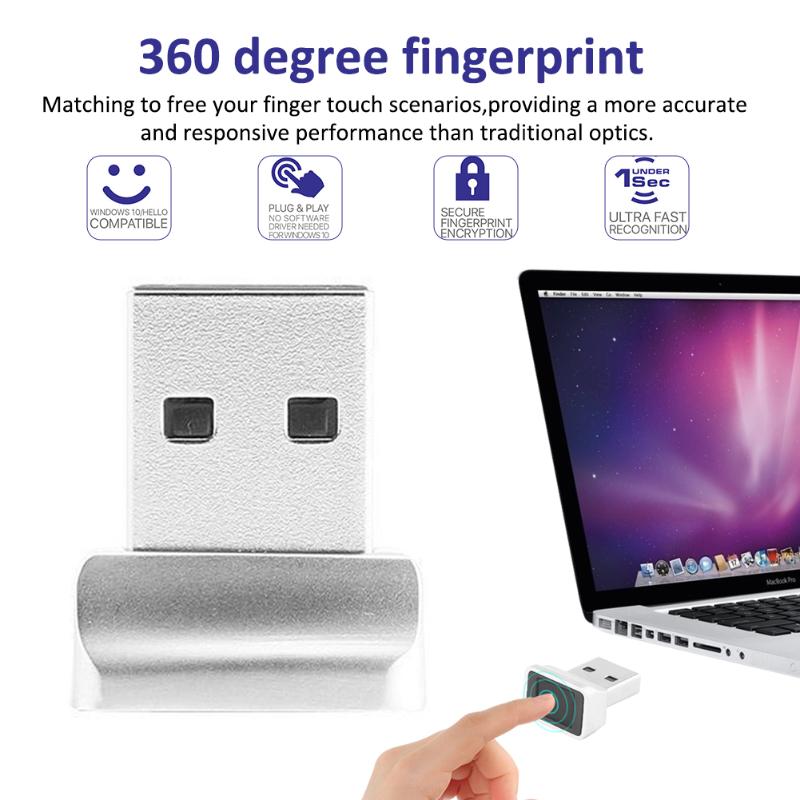 

Mini Reader Laptop Office USB Interface Capturing Computer Fingerprint Scanner Security Key Sensor Identification For Windows 10 Access Cont
