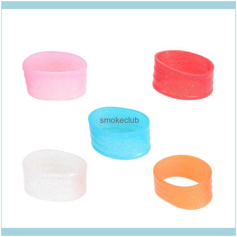 

Safety Athletic Outdoor As Sports & Outdoors Sweatband 5Pcs Tennis Racket Grip Bands Absorbent Sweat Squash Ring Clear Sile Handle Wrap Over, As shown