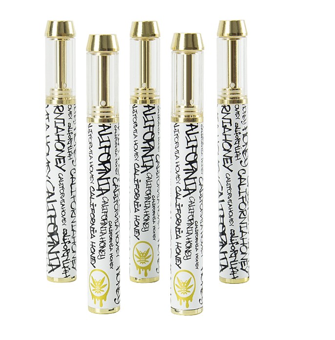 

Popular California Honey Disposable Cigarettes Vape pen 400mah Rechargeable 1ml Carts Thick Oil Atomizer Empty Gold Cartridge Pod Pens