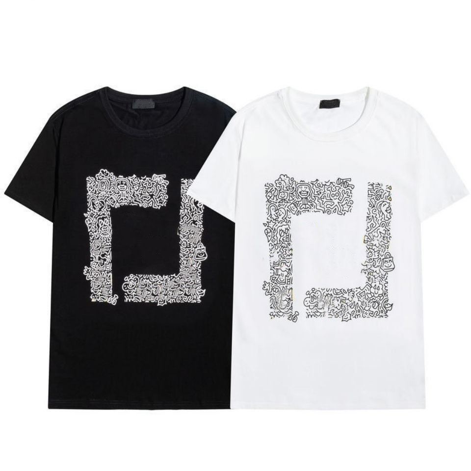 

2022 Summer Mens T Shirt Casual Womens letter printing Loose Tees With Short Sleeves big size S-5XL, Desiccant