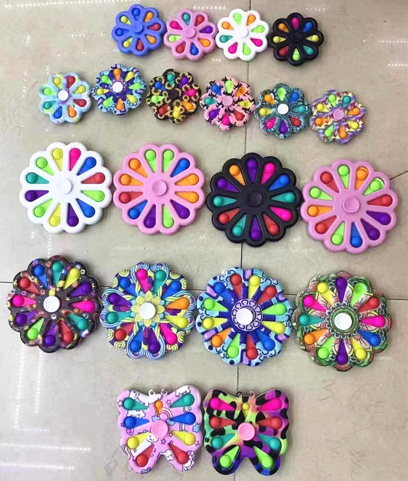 

Montessori Fidget Simple Dimple Push Stress Relief Hand Toys For Kids Adults Early Educational Autism Special Spinner