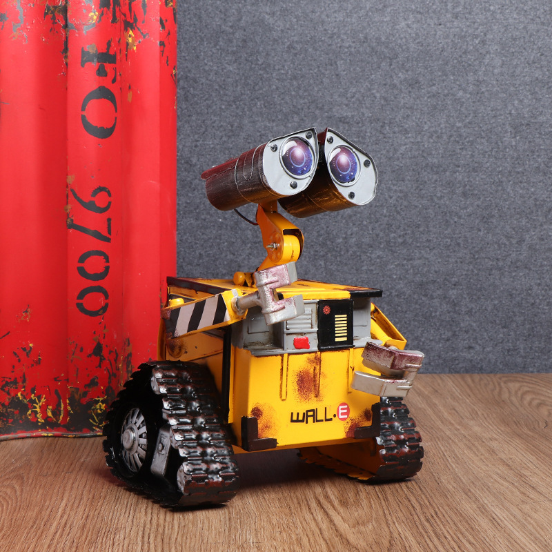 

Tin Wally Robot Model Decoration Metal Crafts Photography Props Creative Money Can