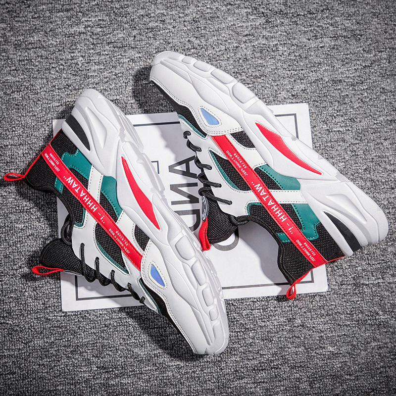 

Classic Women Men Sport Trainer Size Running Shoes Gray Black Blue Red White Sunmmer Thick-Soled Wear-Resistant Runners Sneakers Code: 02-0895