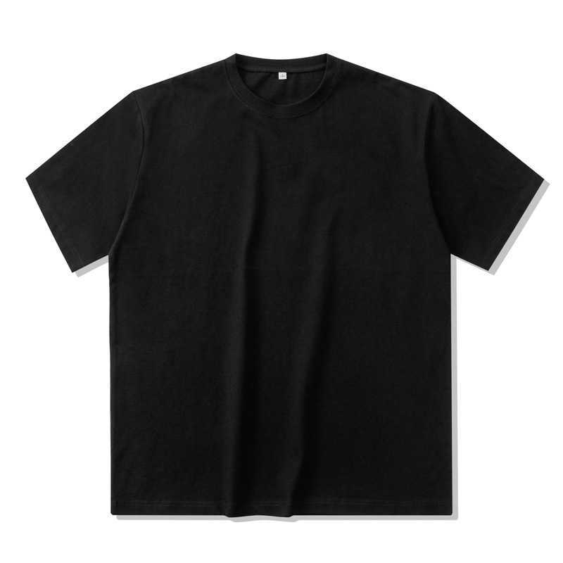 

Fashion Mens 240G 100% Linen Cotton Round Neck Solid Color Tee Top Mens Summer Designer Tshirt Casual Streetwear Shirt X0628, White;black
