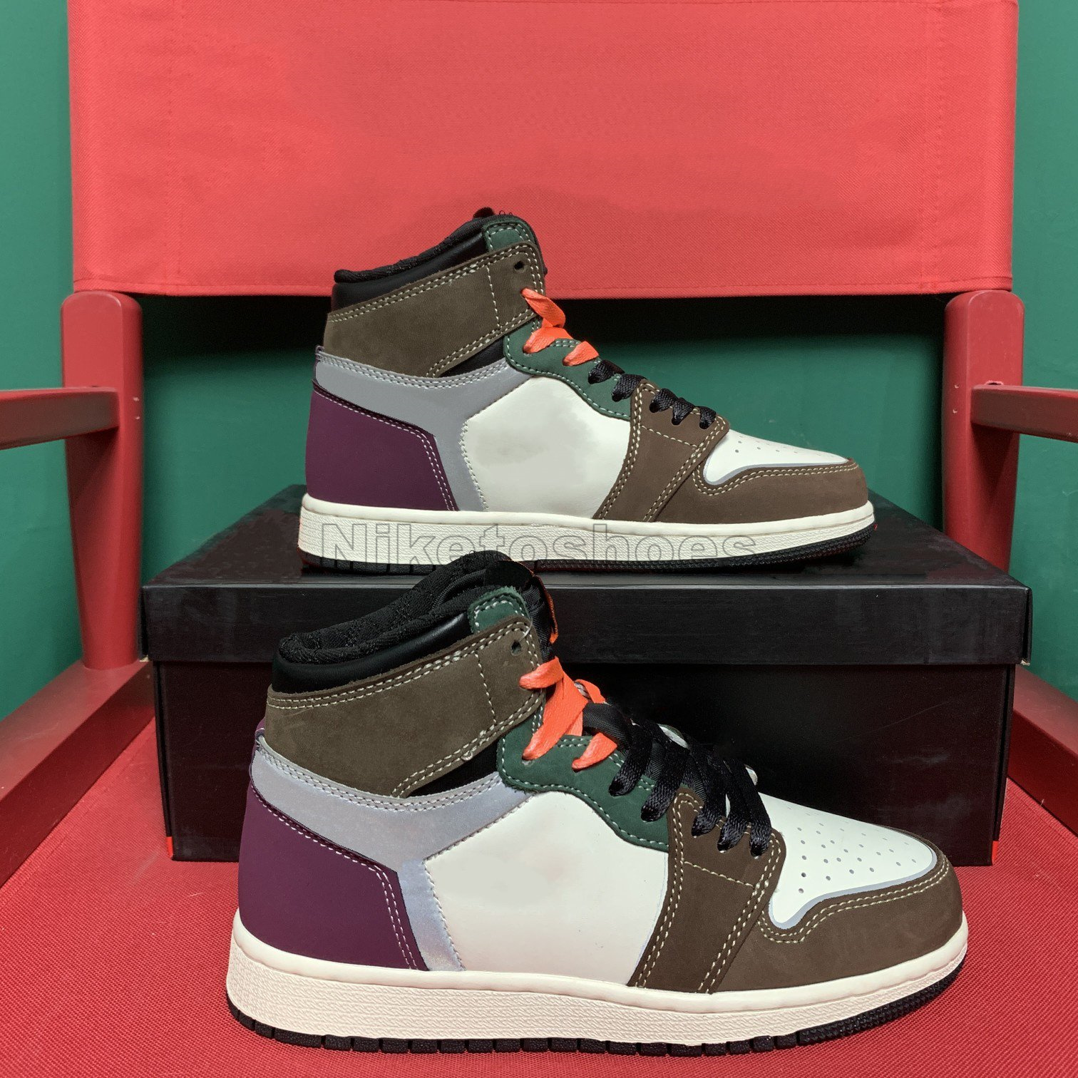 

1 High OG Hand Crafted Designers Basketball shoes Black Archaeo Brown Chocolate Color Casual Skateboard shoes Sports, 01