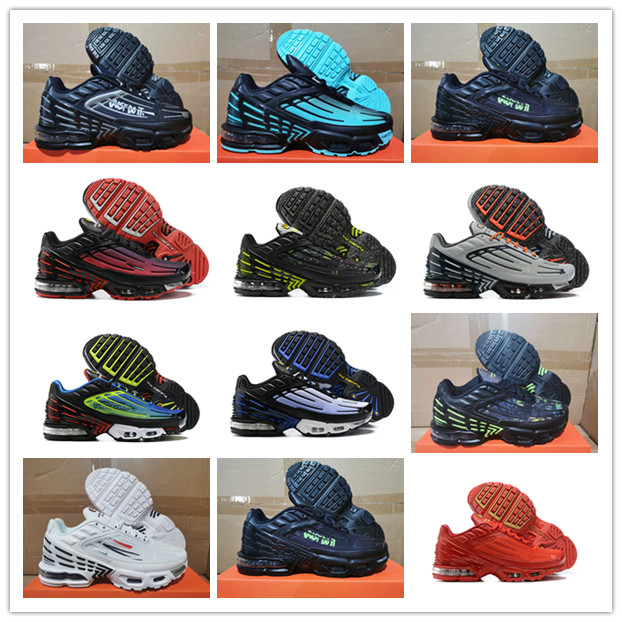 

High Quality PLUS 3 TUNED TNS 2 Running Shoes Mens Womens Classic Sports Sneakers Black Camouflage 3s Wolf Grey III Green Red Blue Trainers Outdoor Runners