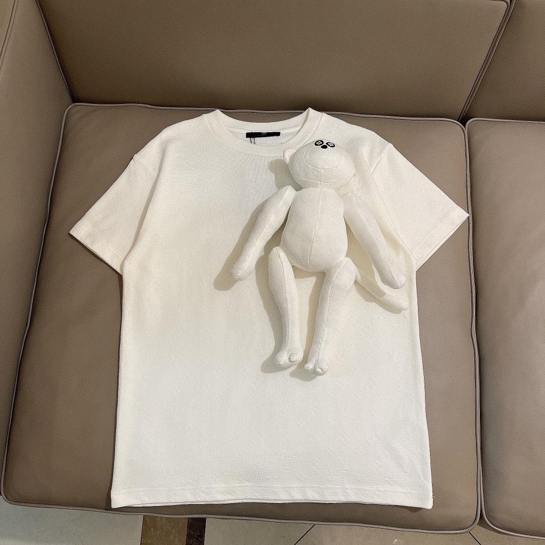 

2021ss spring and summer new high grade cotton printing short sleeve round neck panel T-Shirt Size: m--xl-xxl-xxxl Color: black white nnbC7