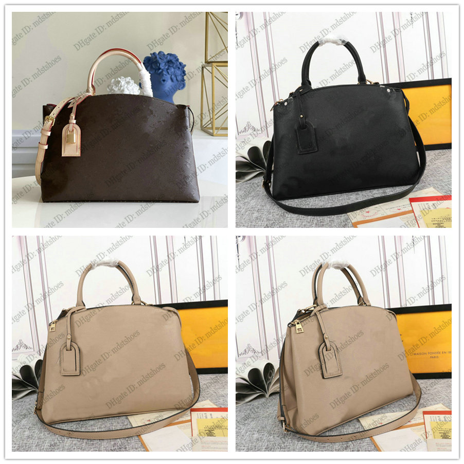 

GRAND PALAIS Tote Womens Designer Handle Bag Handbag Embossed Oversized Monograms Giant Leather Shoulder Bags Luxurys Cross Body