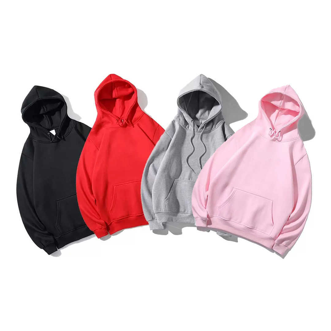 

Men's designer Couples hoodie red embroidery casual European and American fashion trend autumn & winter loose warm clothes fleece women's, High quality plus velvet-red