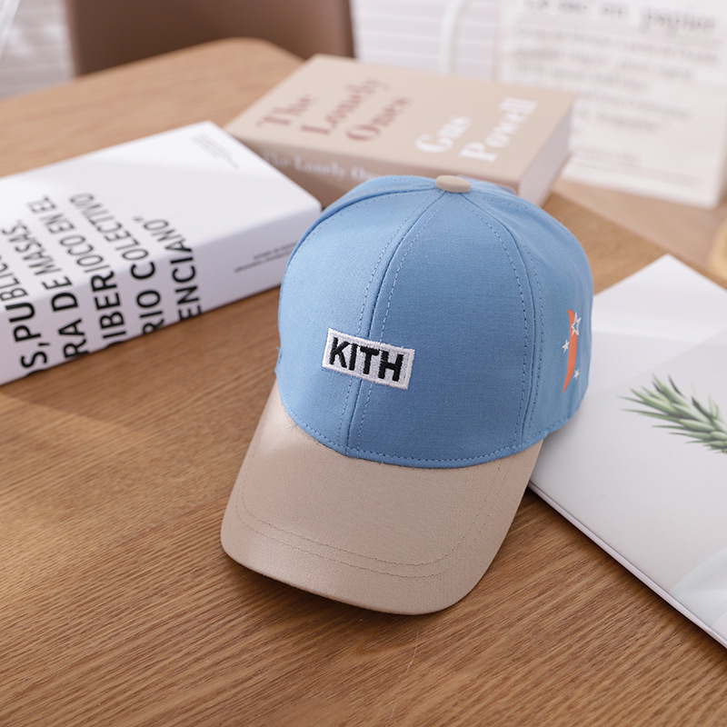 

Kid Alphabet Korean Children's Baseball Cap Boys' and Girls' Sun Visor Cartoon Cute Spring Autumn Baby Duck Tongue, Blue kiss letter