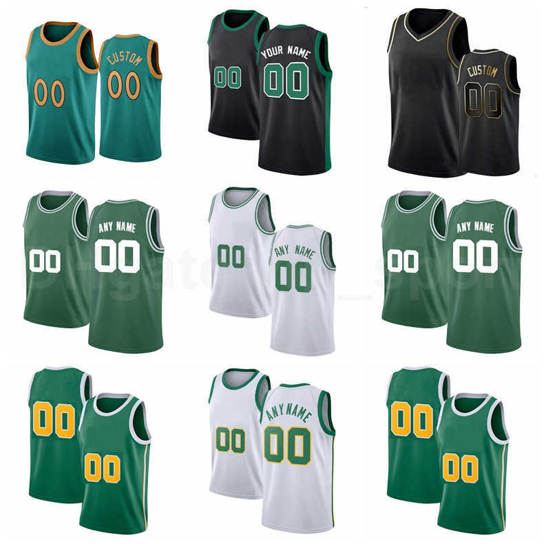 

Screen Print Basketball Tacko Fall Jerseys Daniel Theis Brad Wanamaker Carsen Edwards Grant Williams Robert Williams City Finished Earned, Men new