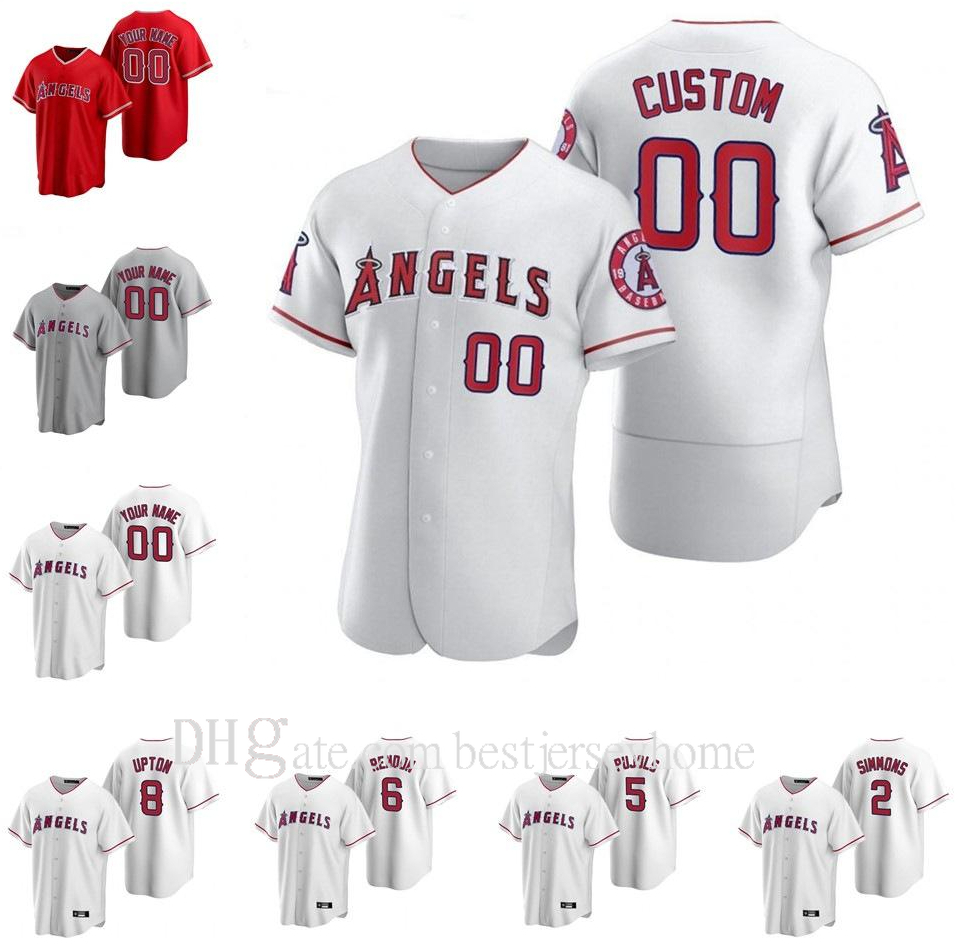 

Los Angeles 2021 Angels 27 Mike Trout Jersey Custom 17 Shohei Ohtani 6 Anthony Rendon 7 Zack Cozart Baseball Jerseys, Blue;black
