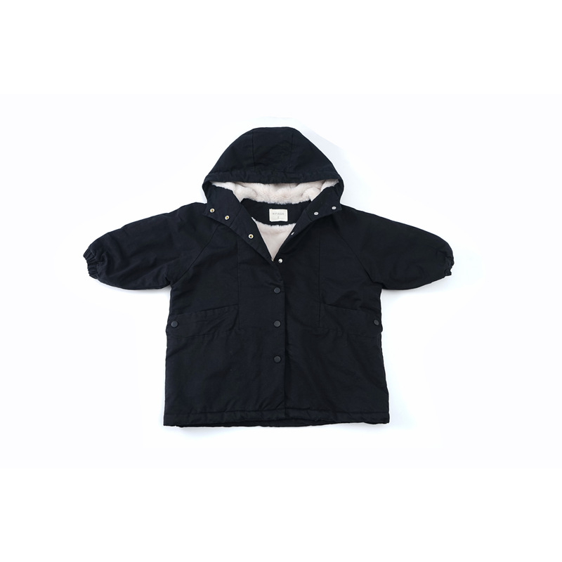 

Children's autumn and winter hooded cotton-padded coat boys & girls for babies super fan loose medium long cotton windbreaker