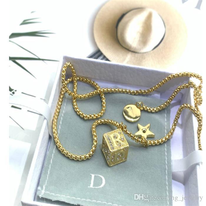 

Classic letters full diamond pearl earrings women's internet celebrity same style niche design necklace bracelet