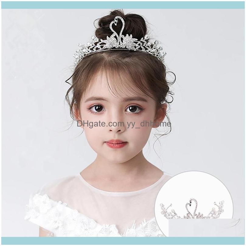 

Jewelrykids Headdress Headbands Hair Hoop Princess Crown Clip Bridal Crystal Rhinestone Pearl Aessories Jewelry Gifts Clips & Barrettes Drop