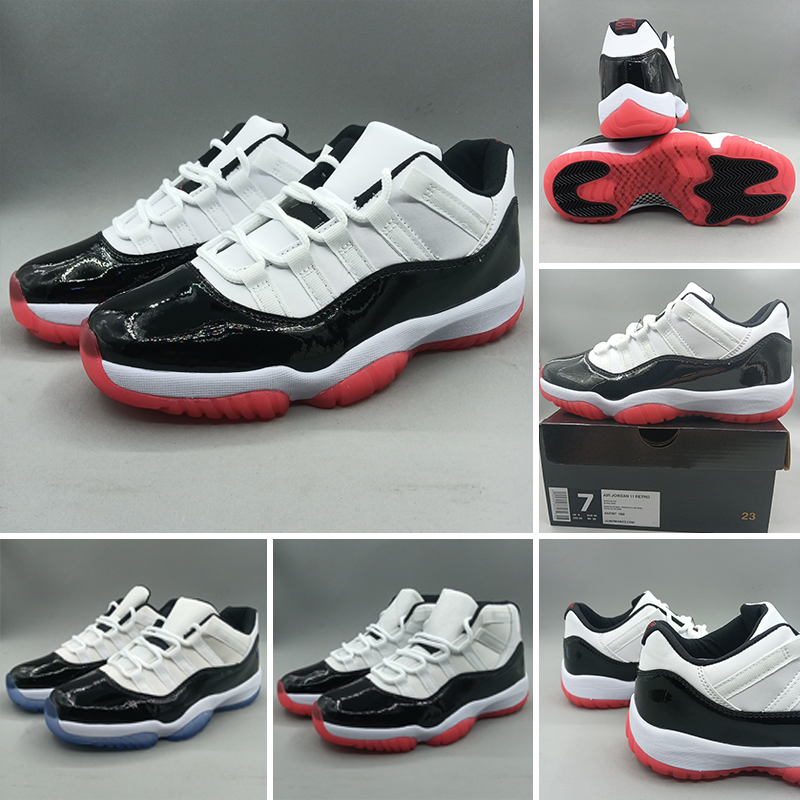 

Authentic 11 Basketball Shoes Jubilee 25th Anniversary Air High Black Clear White Metallic Silver 11S Mens Sports Sneakers size US 7-13, 01