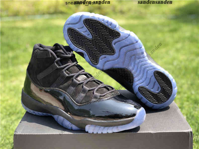 

Genuine Jumpman 11 Basketball Shoes Pure Black High-Top Men's Sports Shoelaces Shoebox Full Size Delivery 40.5----47.5RNWR, #1