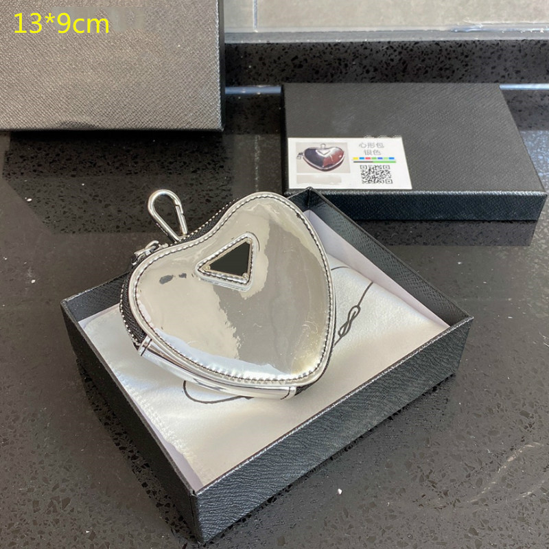 

2021 Luxurys Mini Heart Bag Designers Luxurys Coin Purses Women Love Key Wallets Zipper Leather Girls Mini Small Change Handbags with Box, Not for sale