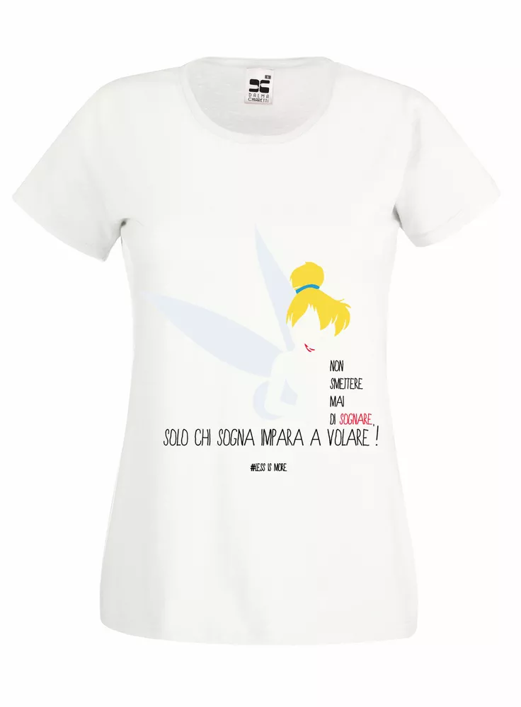 

Grid Princesses Tinker Bell Peter Pan Inspired T-Shirt Woman Girl 100% Cotton, Mainly pictures