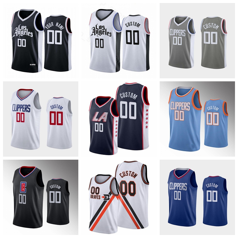 

basketball Jersey Los Angeles Clippers Kawhi Leonard Paul George Lou Williams Nicolas Batum Any player customizes a Jerseys, Black;red