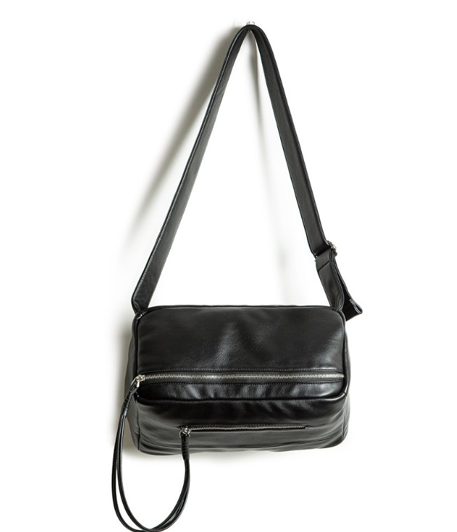 

Crossbody Bag for Men Casual Man Messenger Designer Vegan Leather Fashion Male handBag Business Women Shoulder Bags, Black