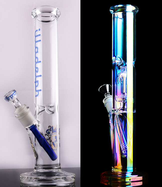 

Hookah Water Pipe Heady Straight Dab Rig High Quality Smoking Pipes Glass Bongs Colored Adorned Ash Catcher