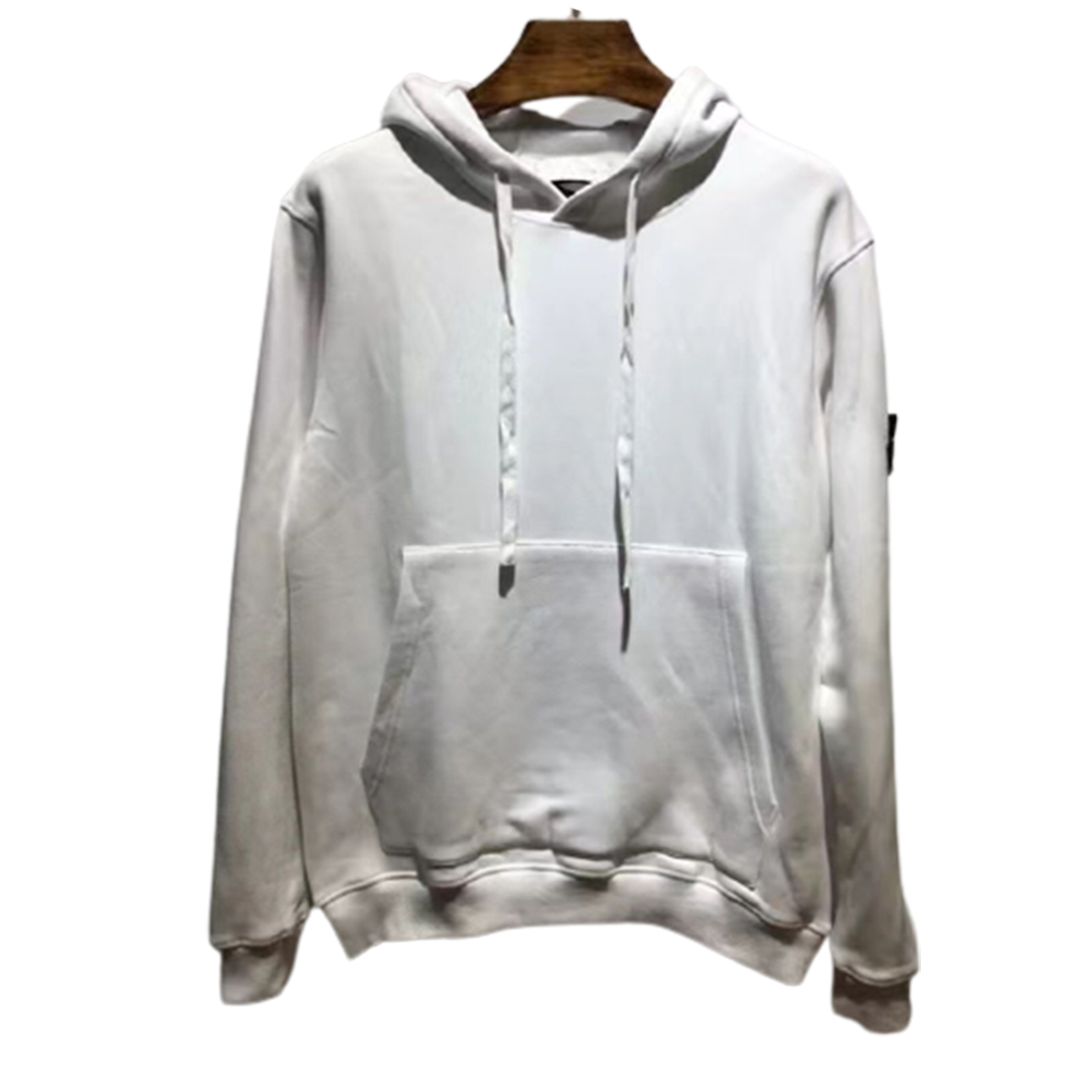 Autumn And Winter Solid Color Hoodies Plush Long Sleeve Hooded Sweater Fashion Thickened Garment-image-743197752