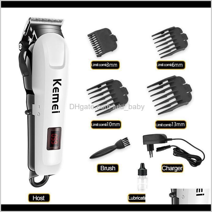 

Kemei Professional Mens Rechargeable Clipper Lcd Wireless Electric Shaver Styling Tool Wtih Carbon Steel Cutting Head Kplzh Trimmer Kvqc4