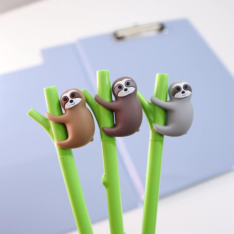 

Pen Creative sloth modeling neutral students use cartoon 0.5 Black Signature fountain cute stationery Korean version