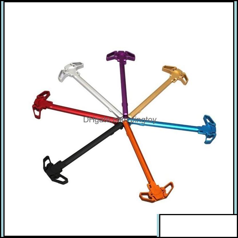 

Aessories Gear Others Gear50Pcs 5 Color Aircraft Aluminum Tactical .223 Ar-15 Charging Handle Pling Handles Turning Tool M4 Ar15 Metal Hunti, Multi color