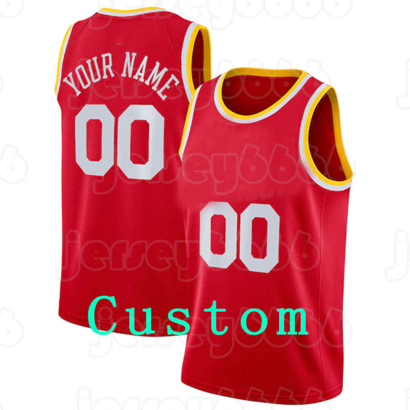 

Mens Custom DIY Design personalized round neck team basketball jerseys Men sports uniforms stitching and printing any name and number Size s-xxl Stitching red yellow