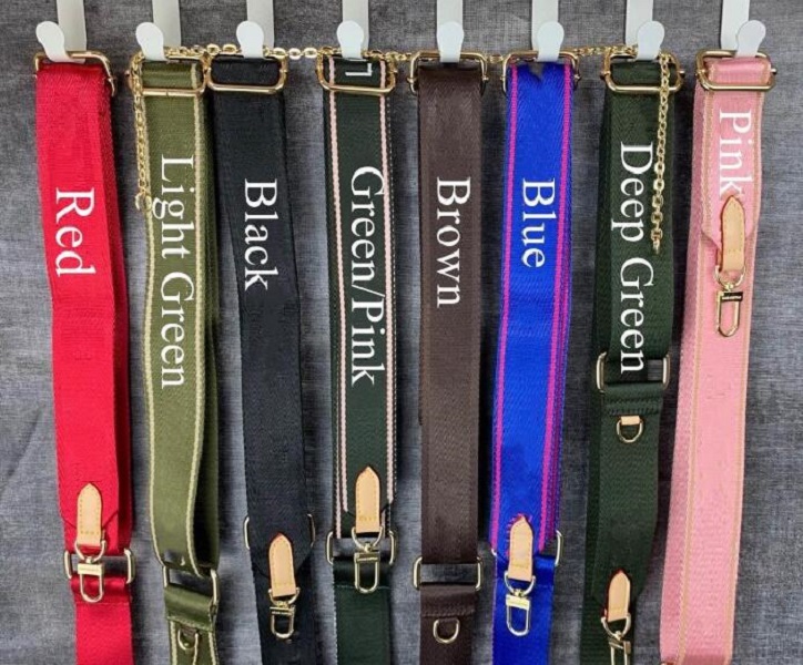 

8 colors canvas shoulder straps for 3 piece set handbags women crossbody bag Genuine Leather designers lady Shoulder Bags 44823 Coin Purse