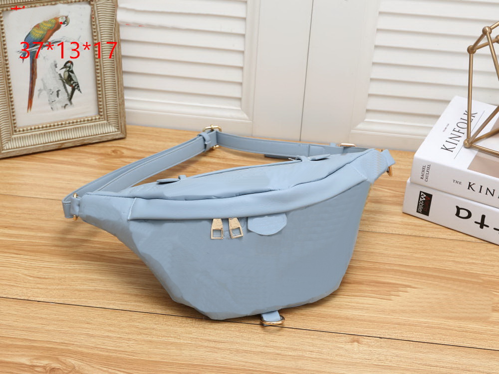 

2021 HOT sell Women waist bag belt baga mens fanny pack designer men waists pouch small graffiti belly bags new style Brown Light blue embossing, Multi