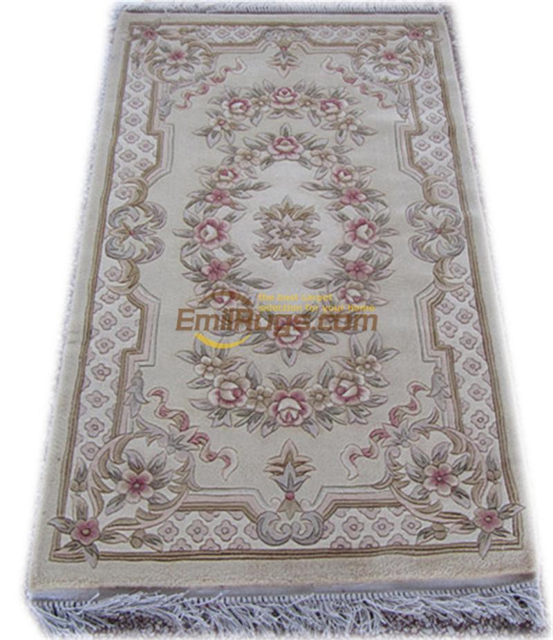 

Carpets Wool Carpet French Chinese Aubusson Rug Bedroom Room Floor Decoration Flower