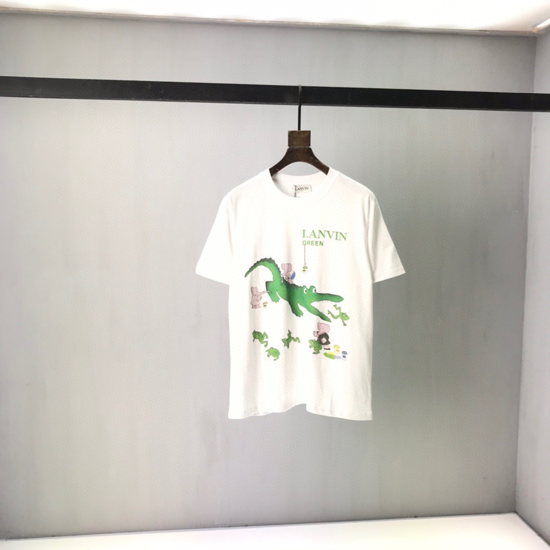 

2021ss spring and summer new high grade cotton printing short sleeve round neck panel T-Shirt Size: m-l-xl-xxl-xxxl Color: black white A660