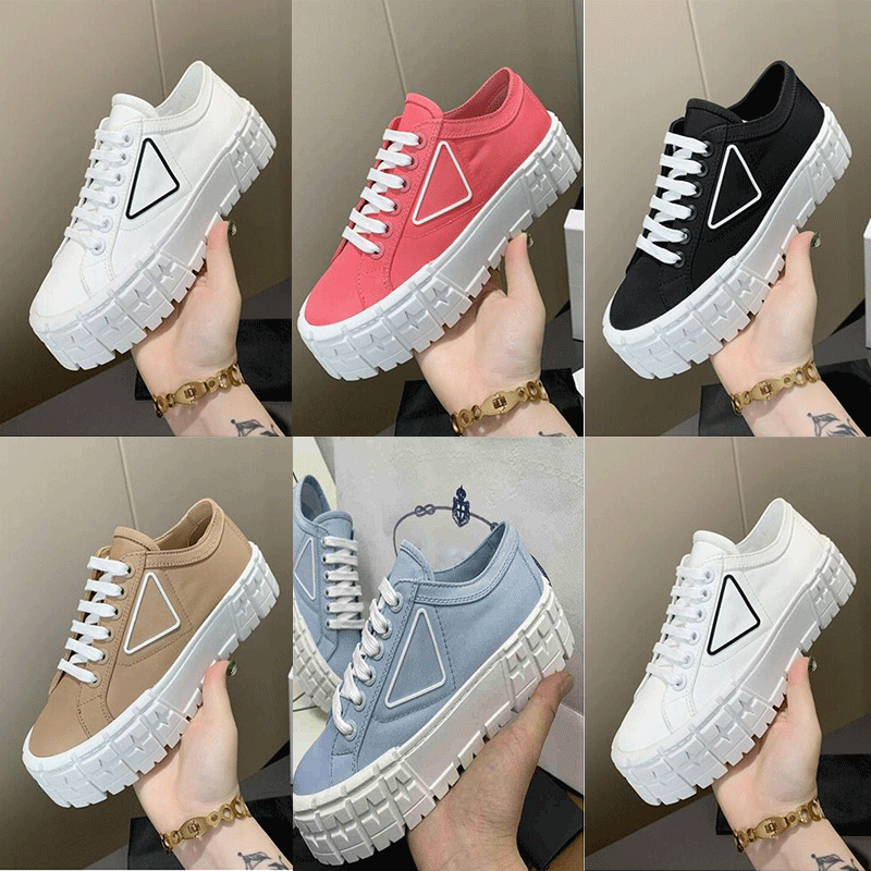 

2021 luxurys designers shoe high Quality Canvas Casual Shoes spring and fall Fashion Confortable top Obliques Womens Outdoor Platform with box n6LZ#, Black