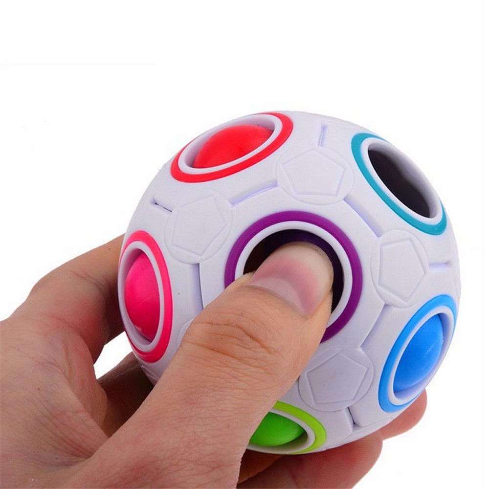 

2021 fun toysFidget Pops Rainbow Magic Ball Plastic Puzzle Toys For Children'S Educational Toy Teenagers Adult Stress Relieverfor children