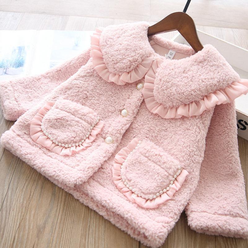 

Jackets Fashion Winter Kids Coat Faux Fur Baby Girls Long Jacket Fleece Cotton Teens Children Warm Outerwear CL685, Blue;gray