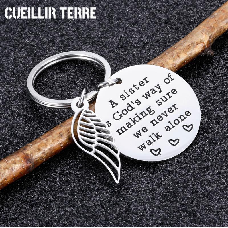 

Keychains Sister Keychain Gifts From Friendship For Friends Teenage Girls Women Cousin Step Keyring Charms