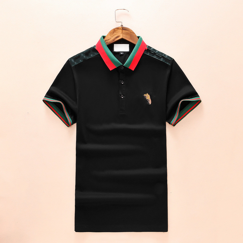 

2021Mens Designers Polo Shirts Casual Stylist Clothes Short Sleeve Fashion Men Summer T Shirt Size M-3XL#ZO11, Black