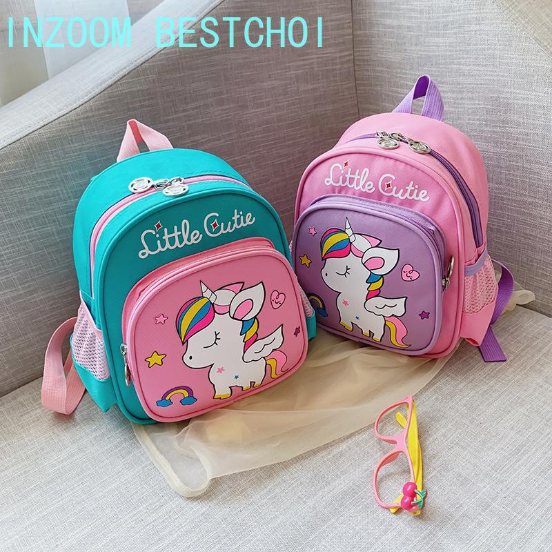 

Children's Kindergarten School Bag Multifunctional Waterproof Cartoon Cute Girl Burden-reducing Backpack Fashion All-Match Bags