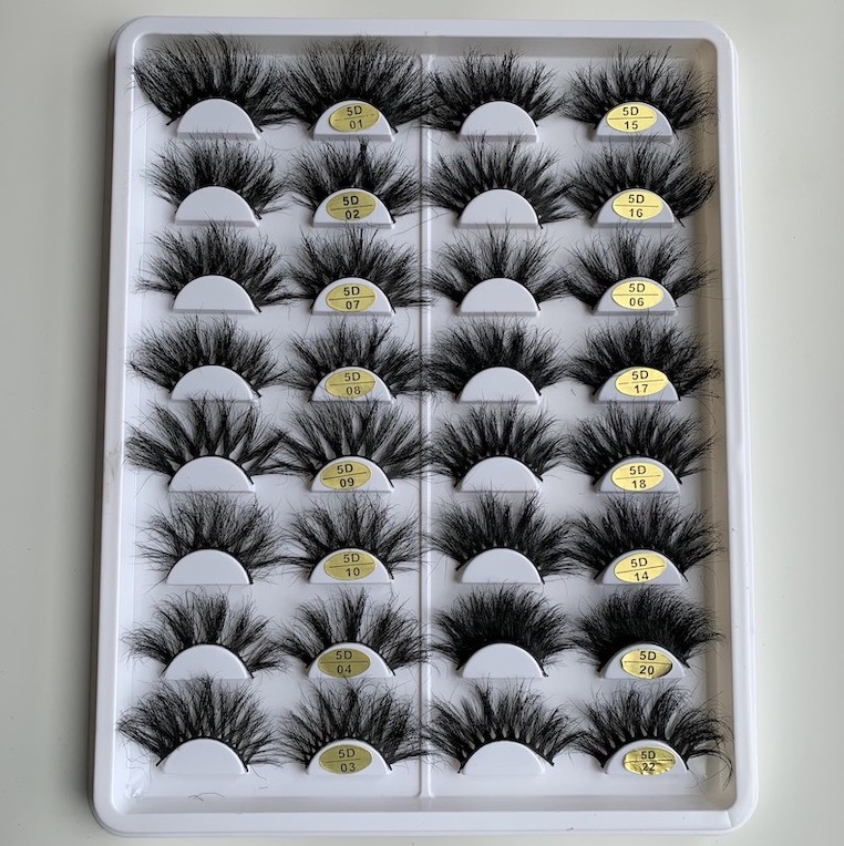 

25 mm False Eyelashes 5D Mink Eye lashes Dramatic Long Lash Makeup Full Strip 3D Eyelash Reusable