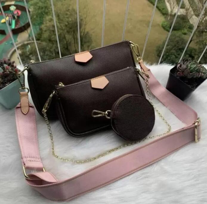 

Color sale handbag fashion casual shoulder bag messenger wallet mobile phone three-piece combination, Blue