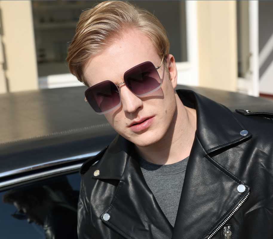 

Sunglasses Classic Punk Square Gradient Seven-color Men's Brand Designer Retro