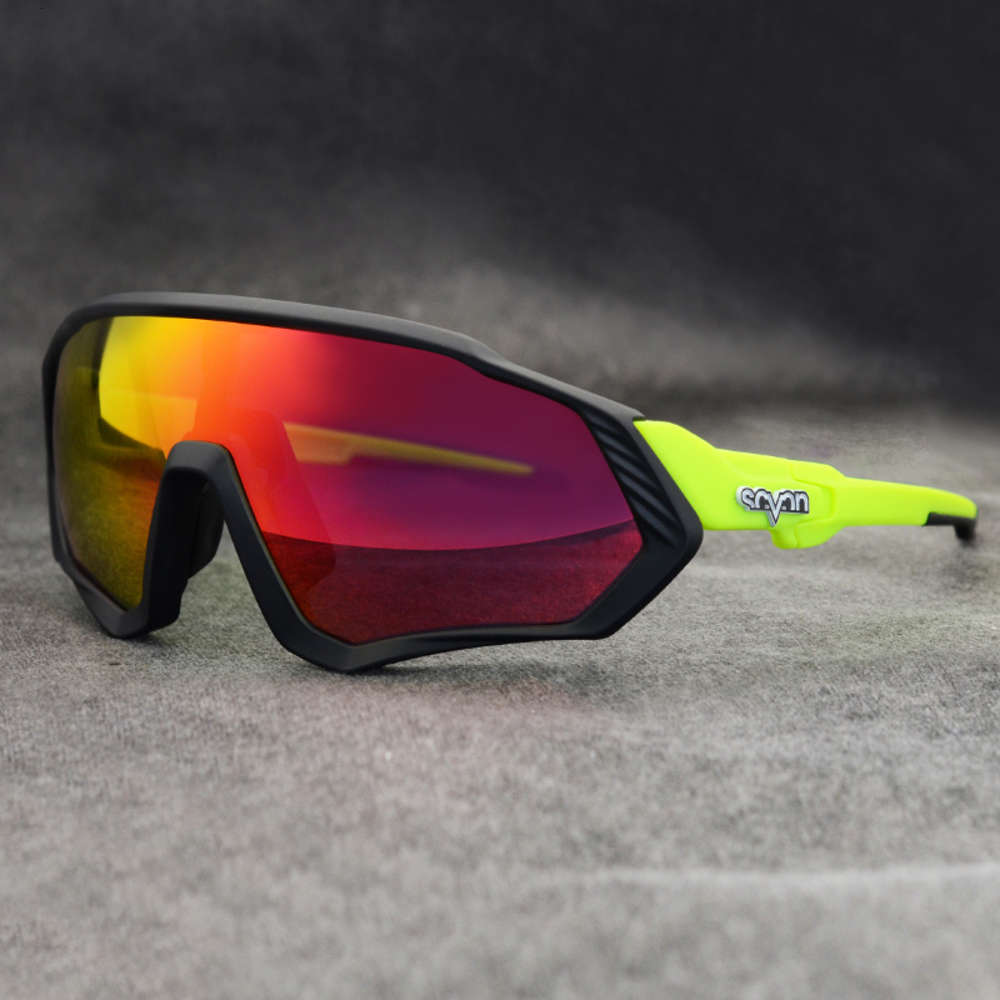 

Polarized Glasses UV400 Road Bike Eyewear Men Women Cycling Sunglasses Mountain Bicycle Goggles 5 Lens oculos ciclismo, White;black